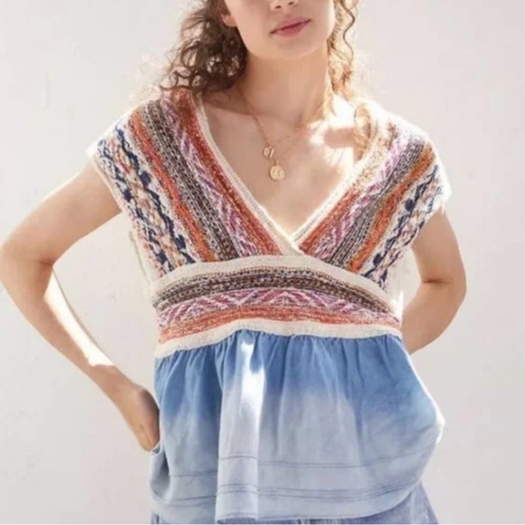 Free People Multicolor Knit Top - Picture 2 of 9